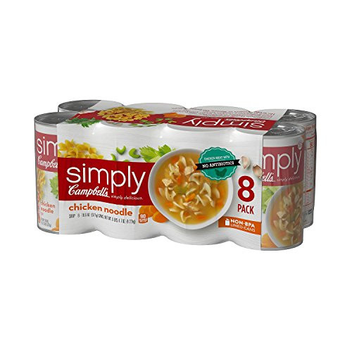 Campbell s Simply Chicken Noodle Soup -18.6 oz. can 8 pk.- Campbell s Simply Chicken Noodle Soup -18.6 oz. can 8 pk.-