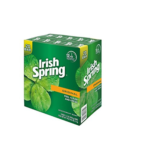 Irish Spring Deodorant Soap 3.7 oz  20 ct. A1
