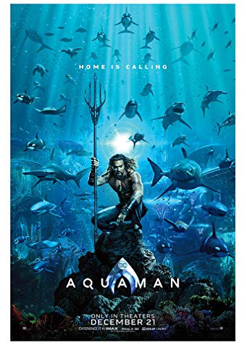 Aquaman -2018- Advance Movie Poster - Size 24 inch X 36 inch - This is a Certified Poster Office Print with Holographic Sequential Numbering for Authenticity.