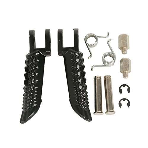 XFMT Front Footrest Motorcycles Foot Pegs Compatible with Suzuki GSXR 600 GSXR 750 GSXR 1000 2001 2002 2003 2004 2005 2006 2007 2008 2009 2010 2011 2012 2013 2014