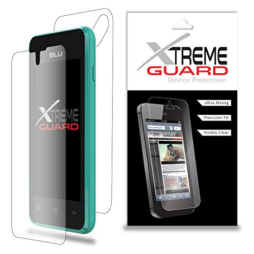 Premium XtremeGuard Full Body Screen Protector Front and Back for BLU Advance 4.0 L -Ultra Clear-