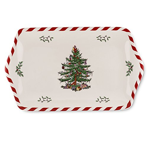 Spode Christmas Tree Peppermint Dessert Tray Spode Christmas Tree Peppermint Dessert Tray