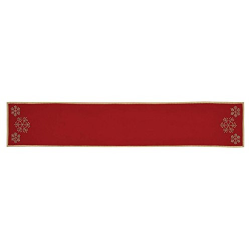 VHC Brands Christmas Holiday Tabletop & Kitchen-Revelry Red Runner, 13" x 72" VHC Brands Christmas Holiday Tabletop & Kitchen-Revelry Red Runner, 13" x 72"