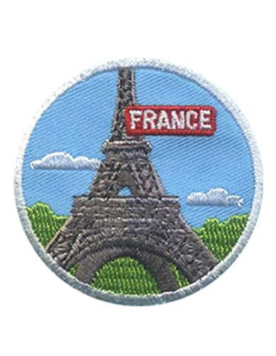 France - Eiffel Tower - French Visit Tour Travel 2 inch Iron On Embroidered Patch