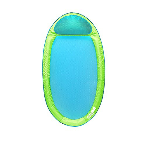 Swimways Original Spring Float Pool Lounger, Lime / Light Blue