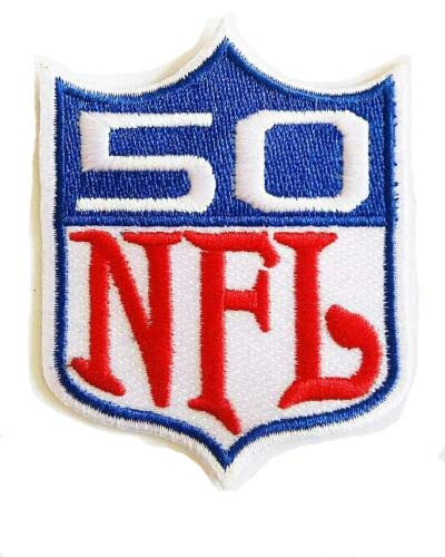 NFL 50 Years Football Sport Patch Logo Embroidery Iron Sewing on Fabric