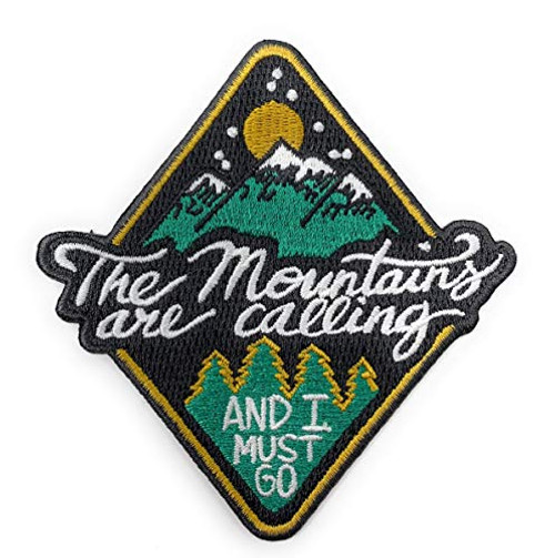 O Houlihans - The Mountains are Calling and I Must Go Embroidered Patch - Hiking Camping Travel Adventure Patch -Iron on 2- O Houlihans - The Mountains are Calling and I Must Go Embroidered Patch - Hiking Camping Travel Adventure Patch -Iron on 2-