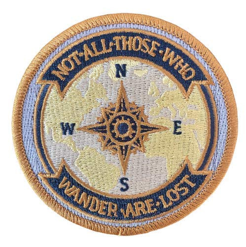 O Houlihans - Not All Those Who Wander are Lost Embroidery Patch -Hook-