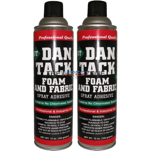 Dan Tack 2012 Professional Quality Foam  and  Fabric Spray Adhesive Can 12 oz -Pair-