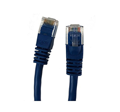 Micro Connectors  Inc. 5 feet Cat 5E UTP Molded Snagless RJ45 Networking Patch Cable - Blue -E07-005BL-