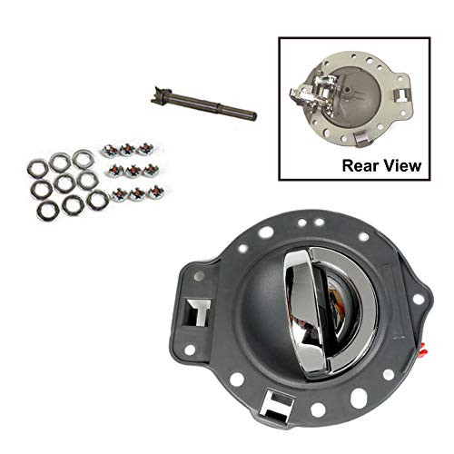 ADVANCE IGNITION Compatible with Jeep 2006-2010 Commander Front Rear Right Inside Inner Door Handle Gray and Chrome Bolt 2006 2007 2008 2009 2010 CR2823MG2NS