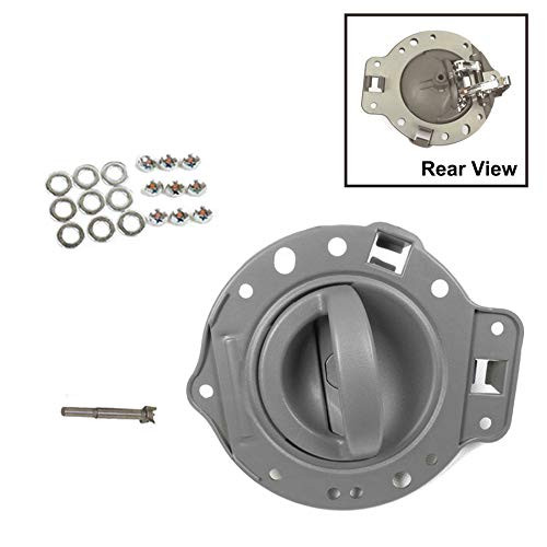 Compatible Replacement For Jeep 2006-2010 Commander Front Rear Left Inside Inner Door Handle Gray and Bolt 2006 2007 2008 2009 2010 CR2823G1NS