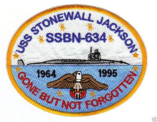 US Navy Submarine Patch  USS Stonewall Jackson SSBN-634 Gone BUT NOT Forgotten Y