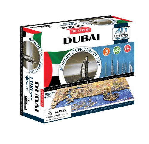 4D Cityscape Dubai Time Puzzle