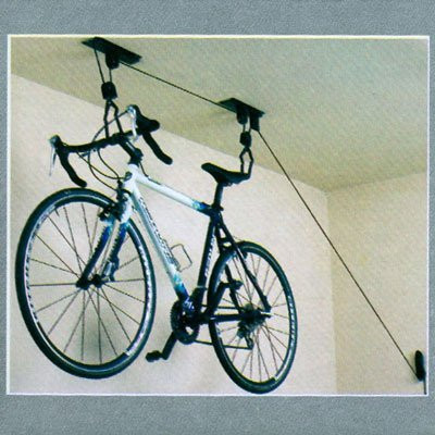 Bike Rack Pully Ceiling Mounted Bike Rack Bicycle Hanger Garage Rack -with Pully ...