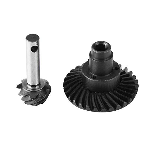 Zouminy Stainless Steel Heavy Duty Bevel Gear Set 30T 8T Part Accessory for Axial AR44 RC Car