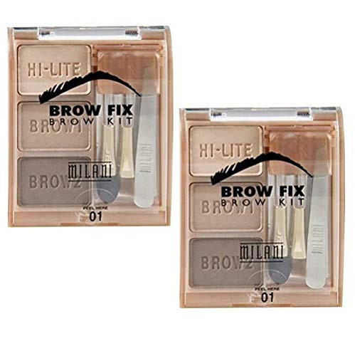 Pack of 2 Milani Brow Fix Kit  Light -01-