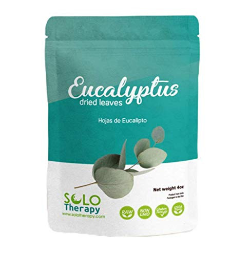 Certified Organic Eucalyptus Dried Cut Leaves  4 oz   Hojas De Eucalipto Orgánicas   Eucalyptus Herbal Tea 4oz   Product From India   Packaged in the USA -4 oz.-