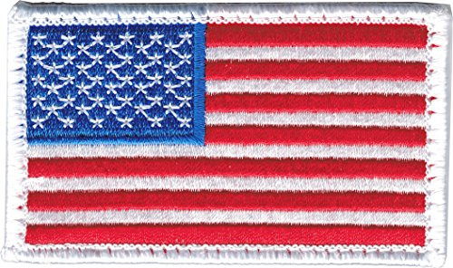 American Flag USA 2 inch x 3 inch Hook  and  Loop 2 Piece Patch