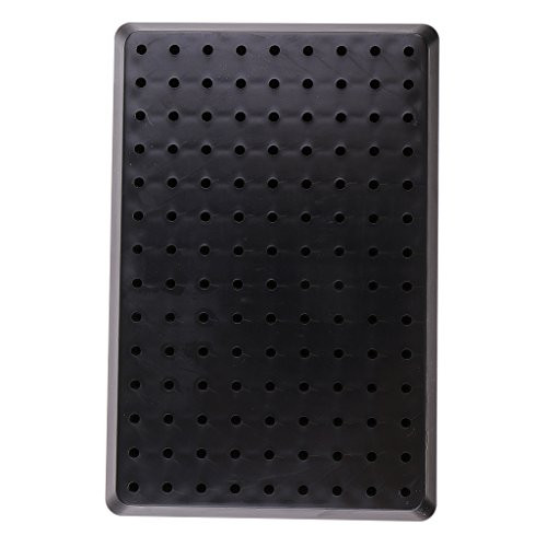 Baoblaze Model Hobby Parts Holder Airbrush Paint Spraying Booth Clip Plastic Stand Base - Black- SizeS