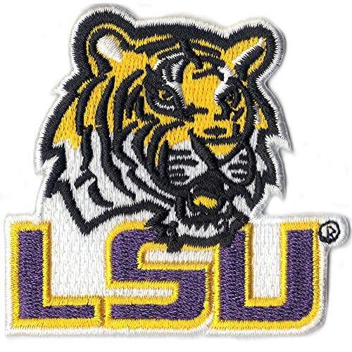 Official Louisiana State  LSU  with Tiger NCCA College Logo Iron On Patch