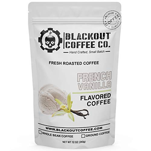 Blackout Coffee French Vanilla Flavored Coffee - Ground Coffee - Fresh Roasted Coffee Beans 12 oz Blackout Coffee French Vanilla Flavored Coffee - Ground Coffee - Fresh Roasted Coffee Beans 12 oz