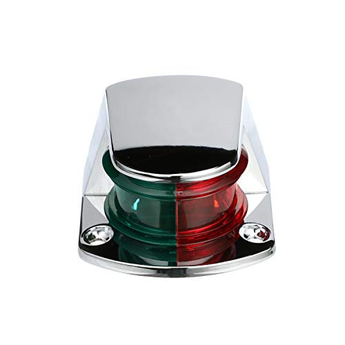 Seachoice 04981 Zamak Chrome-Plated 12V Bi-Color Boat Navigation Bow Light  2.75-Inch