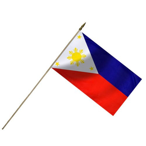 American Eagle Philippines Flag 12X18 Inch Mounted E Poly