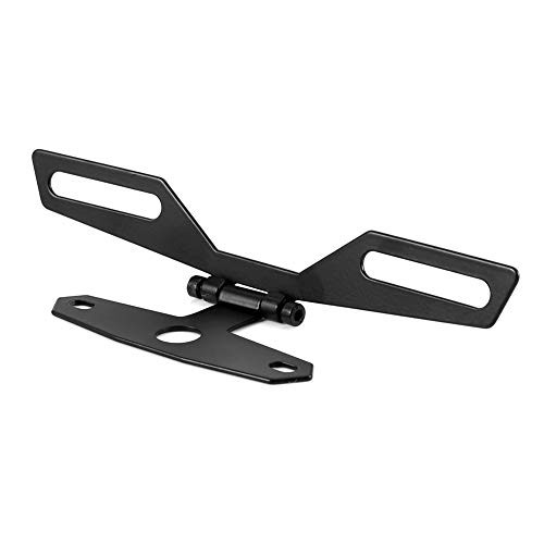 Motorcycle Folding Tail Light Holder Adjustable Folding License Plate Tail Lamp Holder Rear Bracket Mount Universal for Motorcycle ATV Dirt Bike