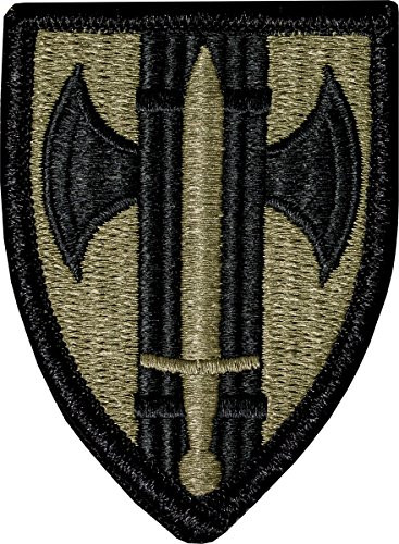 18th Military Police MP Brigade Patch -Scorpion OCP with Fastener-