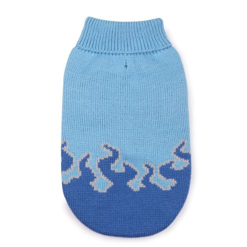 Casual Canine Acrylic Sizzling Dog Sweater  Small  12-Inch  Naut Blue