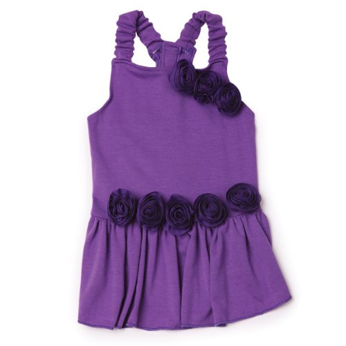 East Side Collection Polyester Spring Fling Dog Dress  Small  12-Inch  Ultra Violet
