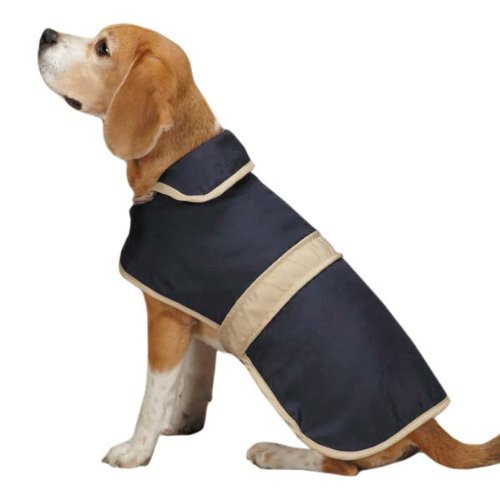 Casual Canine Barn Coat for Dogs  12 inch Small  Navy