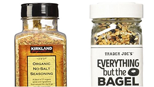 Kirkland No Salt Seasoning  and  Trader Joe s Everything But The Bagel Seasoning Bundle.