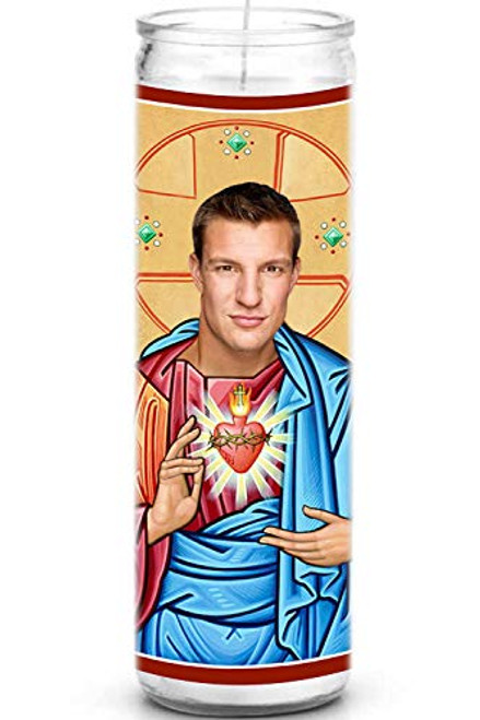 Rob Gronkowski Celebrity Prayer Candle - Funny Gronk Saint Candle - Glass Prayer Votive - 100 percent Handmade in USA - Novelty Celebrity Football Gift Rob Gronkowski Celebrity Prayer Candle - Funny Gronk Saint Candle - Glass Prayer Votive - 100 percent Handmade in USA - Novelty Celebrity Football Gift