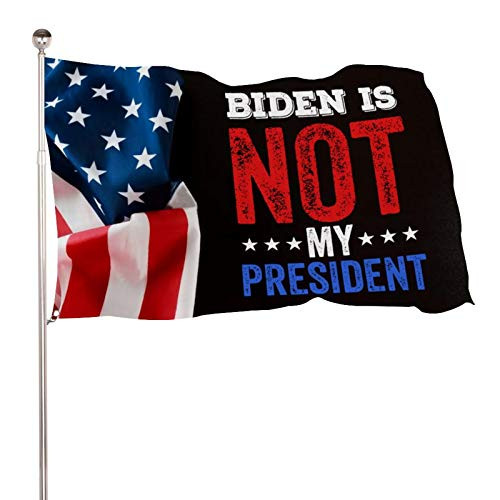 EVISUK Biden is Not My President Flag 4X6ft Colorfast Uv Resistant 100 percent  Polyester Durable Outdoors Flag
