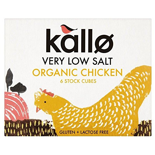 Kallo Organic Very Low Salt Chicken Stock Cubes -6x8g-