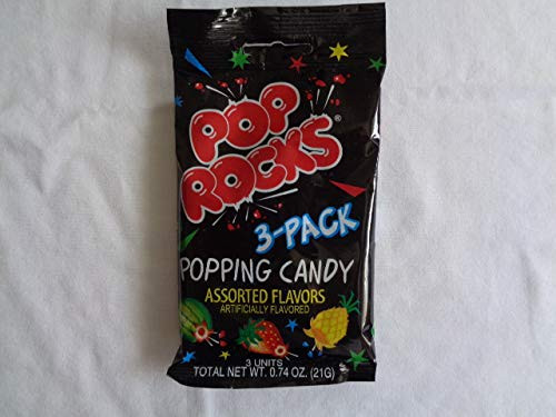 Pop Rocks Popping Candy Packs Assorted Flavors - 12 Packs