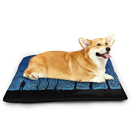 NP5N Pet Floor Mat Foot Pads Creepy Forest Non-Slip Pet Pad Dog Nest Pad Cat Pad 23 inchx15.5 inch
