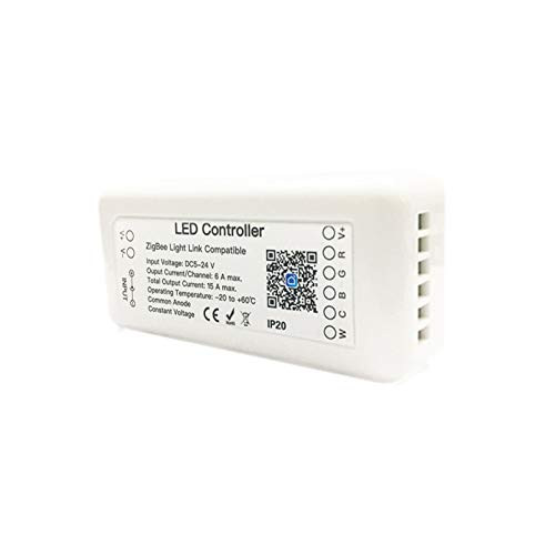 Tuya Zigbee 3.0 Smart LED Controller RGB Plus CCT 6pin Light Strip Controller DC12-24V Work With Alexa Google Assistant