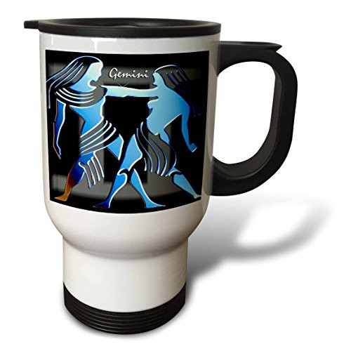 3dRose Gemini Zodiac Sign Stainless Steel Travel Mug, 14-Ounce 3dRose Gemini Zodiac Sign Stainless Steel Travel Mug, 14-Ounce