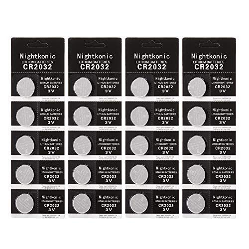 20 pcs Pack - CR2032 Battery 3v Lithium Button Cell Coin 2032 Battery Nightkonic 20 pcs Pack - CR2032 Battery 3v Lithium Button Cell Coin 2032 Battery Nightkonic