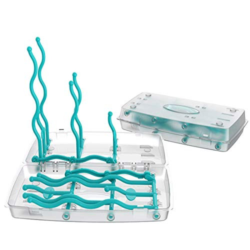 Foldable Baby Feeding Bottle Drying Rack?Portable Travel Baby Bottle Drying Rack?Babies Pacifier Bottle Holder Toddler Sippy Cups Bottle Nipples Accessories Space Saving Design