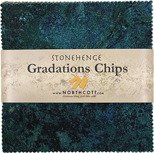 Stonehenge Gradations Oxidized Copper Stone Chips 42 5-inch Squares Charm Pack Northcott