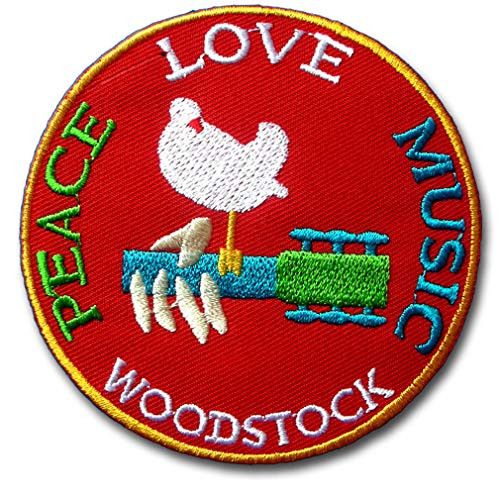 Verani Woodstock Patch Embroidered Iron on Peace Love Music Rock 1969 Festival Dove Hippie Boho Retro Psychedelic Verani Woodstock Patch Embroidered Iron on Peace Love Music Rock 1969 Festival Dove Hippie Boho Retro Psychedelic