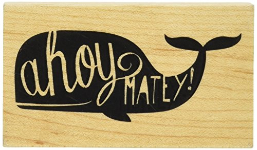 Inkadinkado Ahoy Matey Mounted Rubber Stamp  1.75 inch by 3 inch