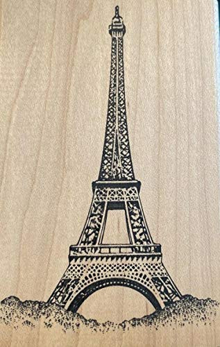 Inkadinkado Eiffel Tower Wood Mounted Rubber Stamp  5242