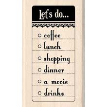 LET S DO Mounted Rubber Stamp InkaDinkaDo