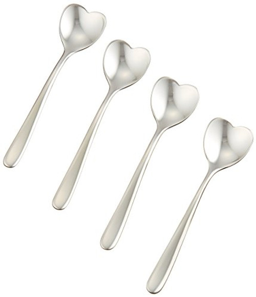 Alessi AMMI08SET "Il Caffe'Alessi" 4 Piece Spoon Set, Silver