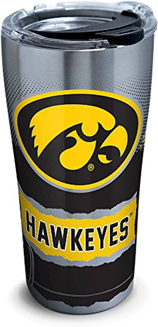 Tervis 1269208 Iowa Hawkeyes Knockout Stainless Steel Tumbler with Clear and Black Hammer Lid 20oz, Silver Tervis 1269208 Iowa Hawkeyes Knockout Stainless Steel Tumbler with Clear and Black Hammer Lid 20oz, Silver